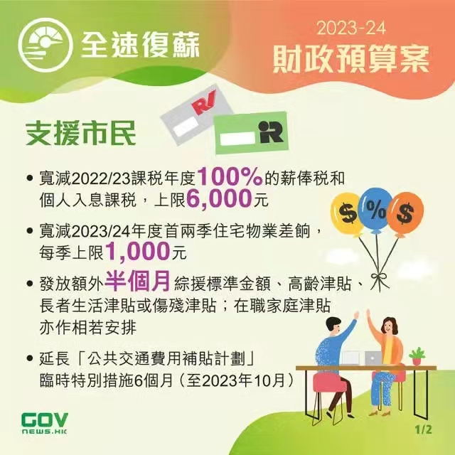 香港政府發(fā)布2023-24年度財政預(yù)算案，推出多項利民措施!香港經(jīng)濟(jì)將迎來新機遇!